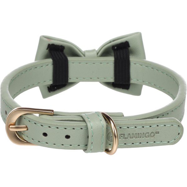 Flamingo NELA Mint Green Bow Collar - S | 29-35cm