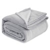 Bedsure Fleece Blankets King Size Light Grey - Bed Blanket
