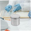 SHOWERORO Iodine Small Containers Lid Stainless Steel Jars Holder Cotton