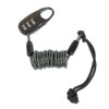ORANGE Coil Lock Leash Anti-Theft Wire Lock 150634 4004 (Black/FF/Men's,