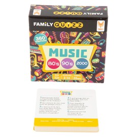 TOPI GAMES FAM-MIMU-799001 Family Quizz Music Year 80 and 90 Board Games, Multi-Coloured