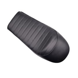 JPMODAO Black Cafe Racer Seat Bike Seat PU Leather Vintage Coos Hump Style for Cafe Racer Models