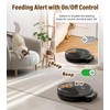 Casfuy Battery-Operated Automatic Cat Feeder - Whisker-Friendly Automatic Cat Food