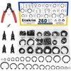 Erzekrim 261 Piece C-Clip Retaining Ring Set 24 Different Sizes