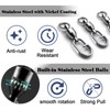 FishTrip Ball Bearing Swivel with Oval Split Rings
