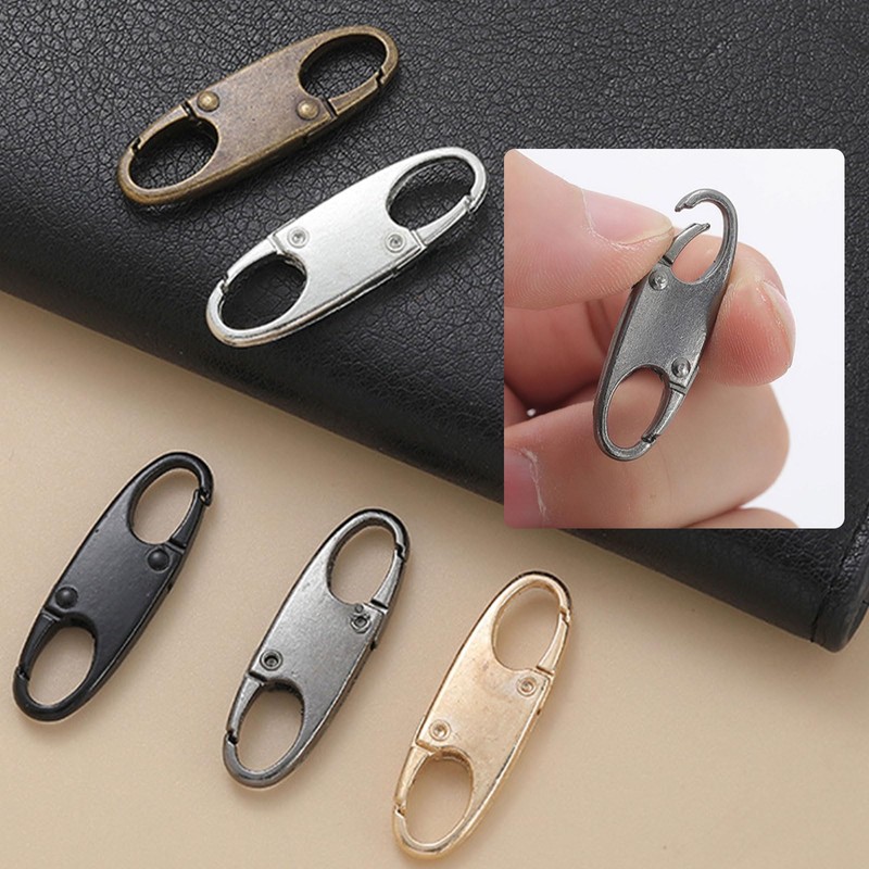 15 PCS Backpack Zipper Locks – Security Fasteners, Dual Hook