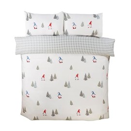 Rapport home Christmas Bedding Set Winter Gonks Microfibre Duvet Cover Set King Multi