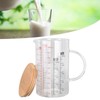Glass Measuring Cup V Shaped Nozzle Clear Scale Comfortable Grip