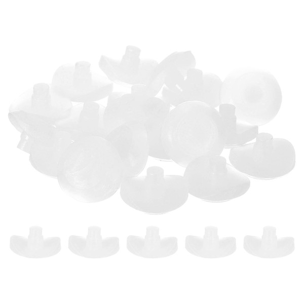 uxcell 20Pcs Arch Glass Top Table Bumpers with Stem, Soft