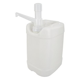 Portable Storage Jugs with Pump Dispenser Caps, Plastic (White, 2.5 Gallon Samson Stacker)