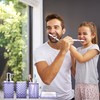 Seeatoo Bathroom Accessory Set, 4 PCS Light Purple Bathroom Accessories