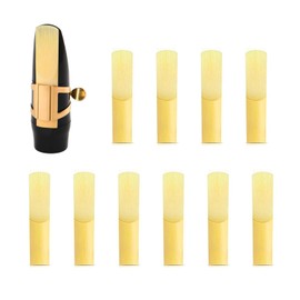 DRERIO Pack of 10 Saxophone Reeds 2.0 Alto Saxophone Reeds Clarinet Reeds Traditional Reeds Strength 2.0 for Clarinet Alto Saxophone Beginners Professional