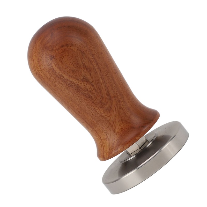 Coffee Leveler Tool Flat Base Wooden Handle 304 Stainless Steel