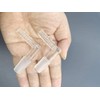 2pack Glass Elbow Adapter 14mm Male Frosted Glass (Size 1)