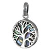 I-be, Paua Shell Abalone Pendant Tree of Life 925 Silver