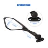 Mokuo Foldable Motorcycle Mirrors Fit for Ninja 250 ZX6R 636