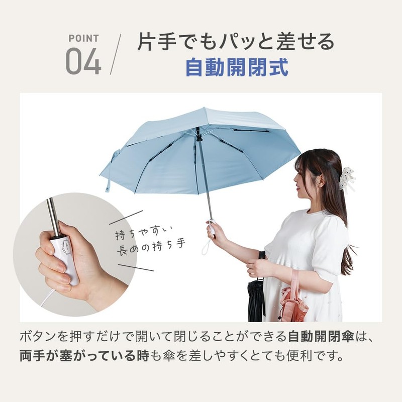 Folding Parasol, For Rain or Shine, Ultra Lightweight, 99% UV