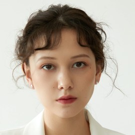 Sterling Silver Teardrop Stud Earrings, Hypoallergenic 925 Sterling Silver Small Stud Earrings for Women Girls,Handmade Plated Sterling Silver Polished Stud Earrings for Sensitive Ears