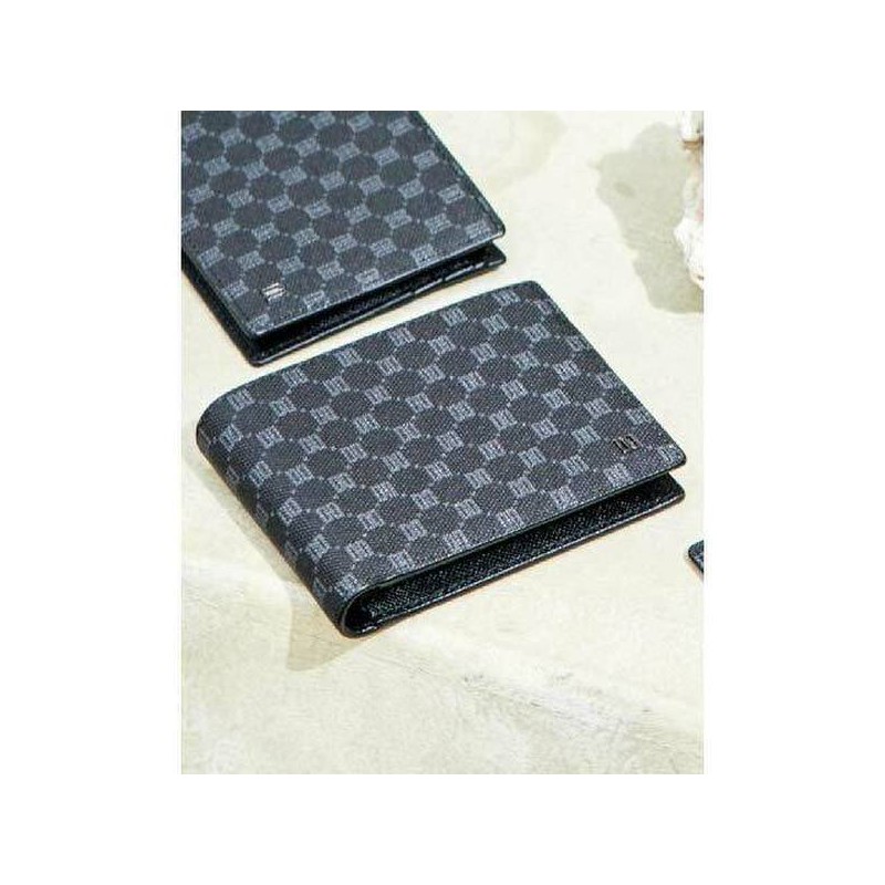Daks (신세계센텀점)DBWA1E123BK LOUIS PVC 블랙 가죽 DD 패턴 반지갑 (Shinsegae