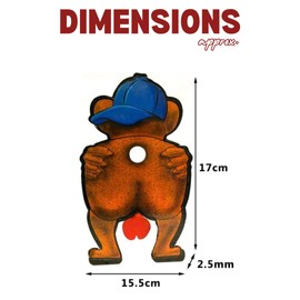 HHH Hunting® Bear Bottom Nut Cracker Target Shooting Targets Freestanding Shooting Gallery Set Air Gun Rifle Airgun Hunting Moving Target Practice Gun Target Air Rifle Target Airsoft Gun