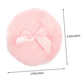 Healvian 3Pcs Body Powder Puff Fluffy Powder with Lovely Bow Knot Soft and Comfortable for Gentle Skin Application for Travel and Everyday Use