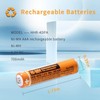 JAPUSOON 4PCS HHR-4DPA Rechargeable AAA Batteries,1.2V 700mAh AAA NI-MH Battery