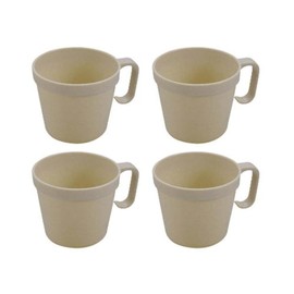 Captain Stag MP-101 Outdoor Cup, Antibacterial, Set of 4, Sun March, Holiday Joy, Stacking Cup, 8.1 fl oz (230 ml)