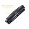Bostitch Office 3 Hole Punch, Durable Metal,Rubber Base, 12 Sheets,