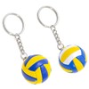 FDCGAS Volleyball Accessories - 2 Pieces Volleyball Key Rings Basketball