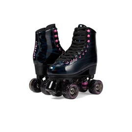 Impala Rollerskates Girl's Impala Quad Skate (Big Kid/Adult) Black Holographic 10 (US Men's 8, Women's 10) M