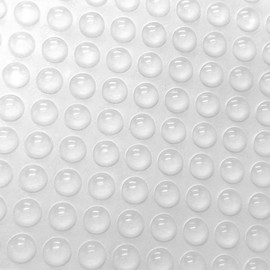 Clear Rubber Bumpers Alamic 10 x 3 MM Adhesive Transparent Rubber Feet Bumpers Sound Dampening for Cabinet Doors, Drawers, Glass Tops, Picture Frames, Cutting Boards - 100 Pcs