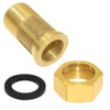 Joywayus Brass Water Meter Pipe Fitting Hex Nipple 3/4” NPS