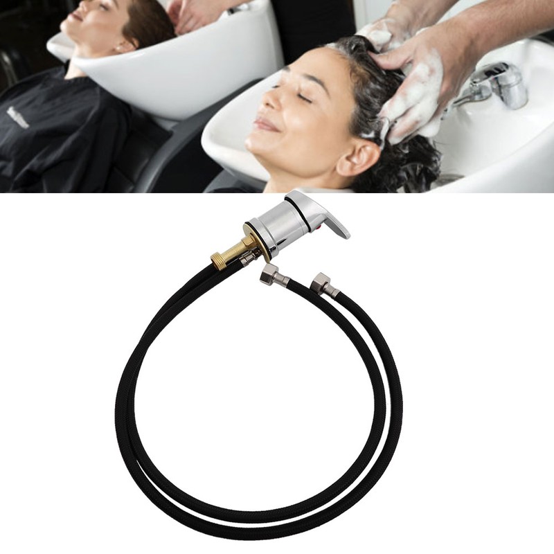 Hair Salon Shampoo Basin Hot Cold Double Control Faucet Switches