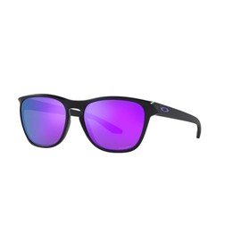 Oakley Mens OO9479 Manorburn Square Sunglasses, Matte Black/Prizm Violet, 56 mm
