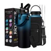40 oz Insulated Water Bottle with Straw - Flex Cap