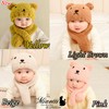 Miaotti Baby Knit Hat, Scarf, 2-Piece Set, Bear, Baby, Newborn,