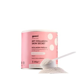 GOOVI My Collagen Skin Secret - Collagen Support - Pflanzliches Kollagen-Support-Pulver mit Vitamin C - Pfirsichgeschmack - 240g