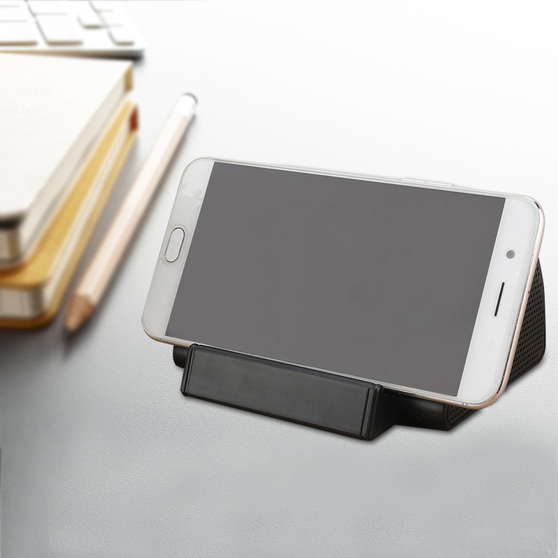 Wireless Phone Induction Speaker Stereo Amplifier Dock Portable Touch Loudspeaker(Black)