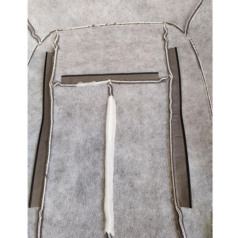 Zieichy Driver Side Bottom Replacement Leather Seat Cover Tan Compatible