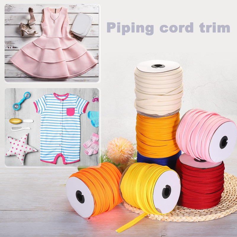 sourcing map Piping Cord Trim 30 Yards 1/2 Inch Piping