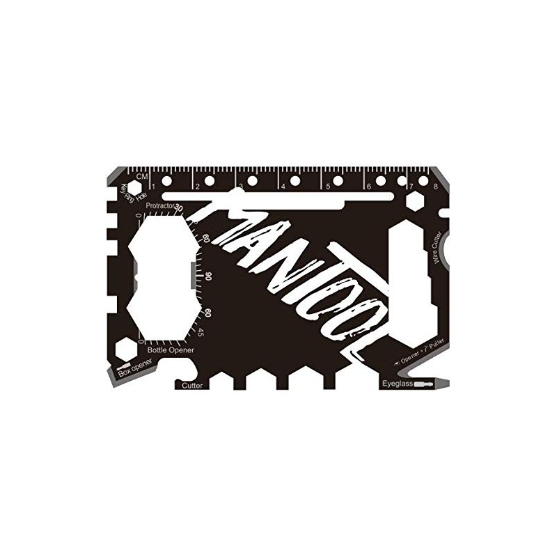 MANTOOL - Wallet Multi Tool - 46 Tools in 1