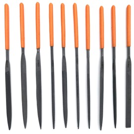 GOBEST Precision Needle File Metal Set 10 pcs 3x140x60 mm, T12 Steel (GB-0010)