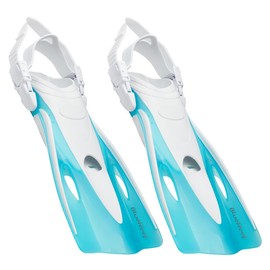 Blue Reef Adjustable Bay Kids Fins - Turquoise