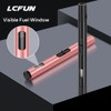 LcFun Torch Lighters 3 Pack Refillable Butane Lighter with Visible
