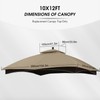 MASTERCANOPY Replacement Canopy Top for Lowe's Allen Roth 10x12 Gazebo