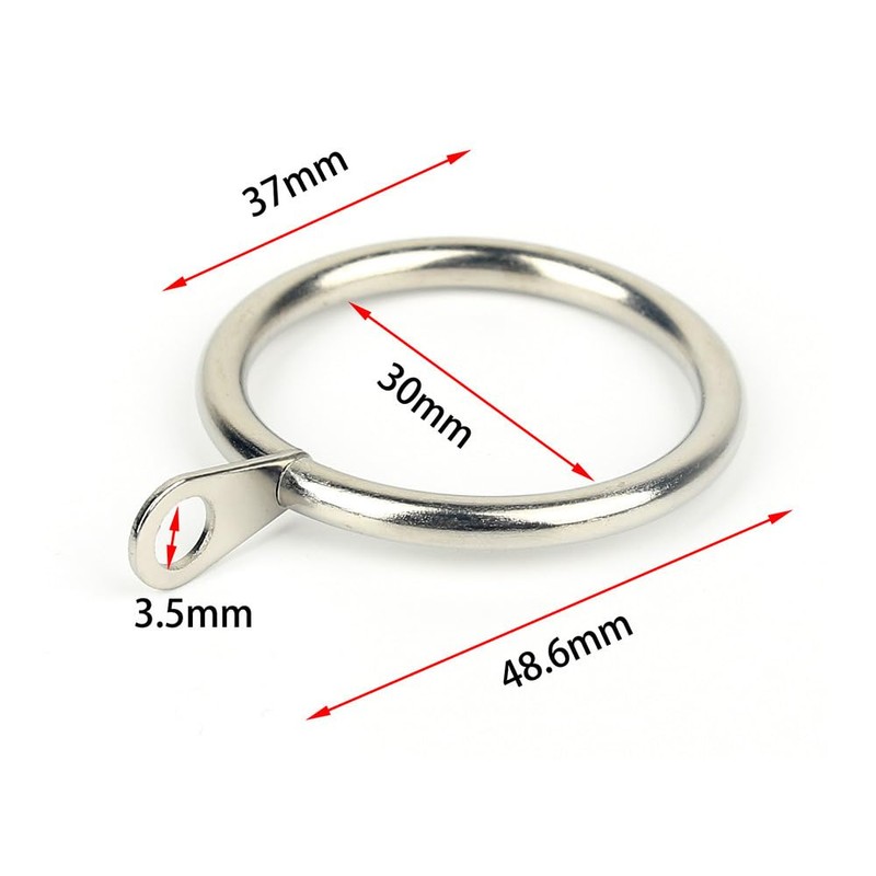 Inner Diameter 1.2 inches (30 mm), Curtain Hook Rings, Suitable