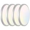 libtit 7 Inch Nickel Brushed Flush Mount Ceiling Light, 15W