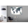 Pinboards - Canvas Prints - World Map 60x40 cm/24"x16" 1