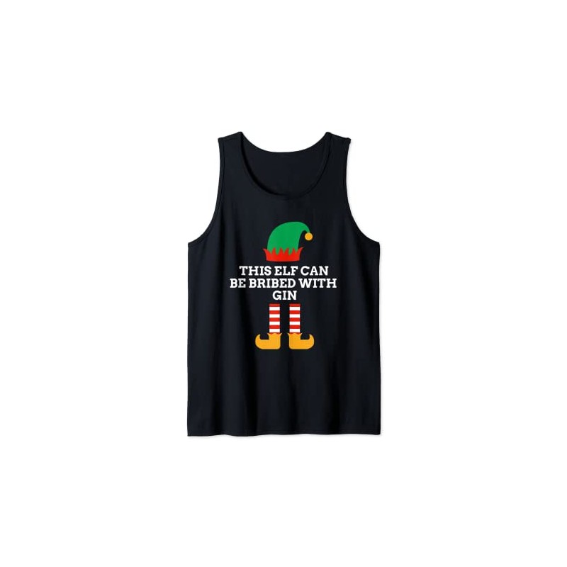 This Elf Can Be Fitted With Gin Christmas PJs Santa