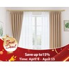 1 Inch Luxury Gold Double Curtain Rods 72-144 Inches (6